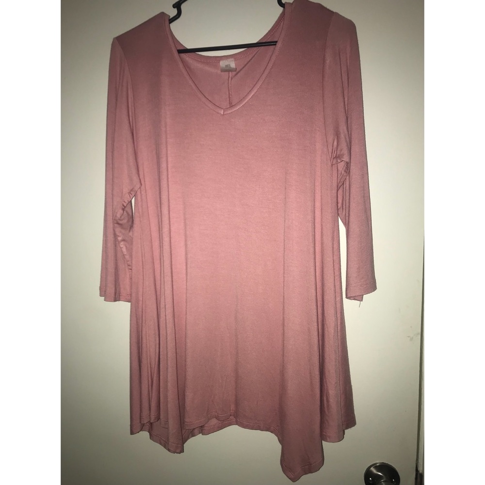 Pink 3/4 sleeve top